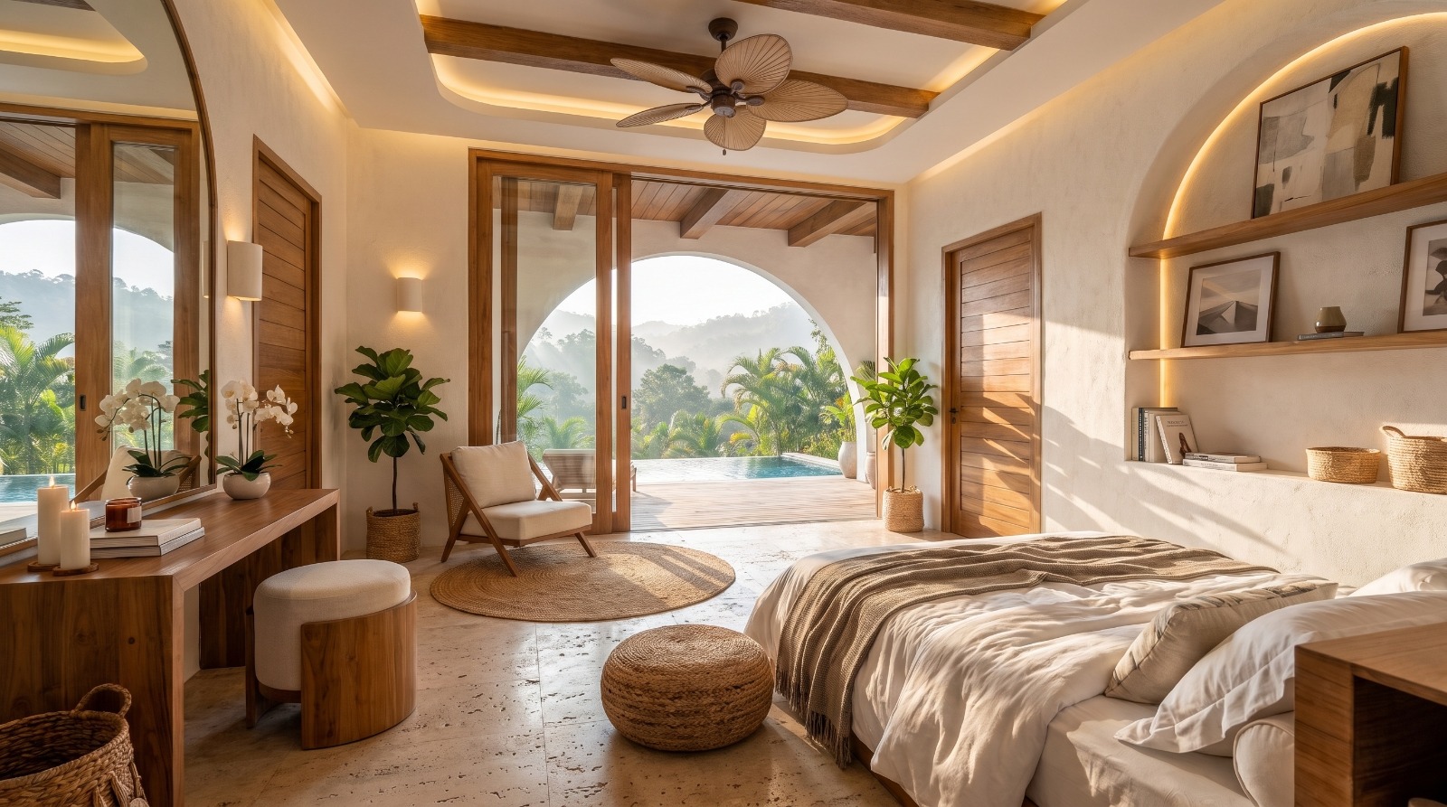 Intérieur et espaces extérieurs de la villa 4 chambres à Lamai - vue 12