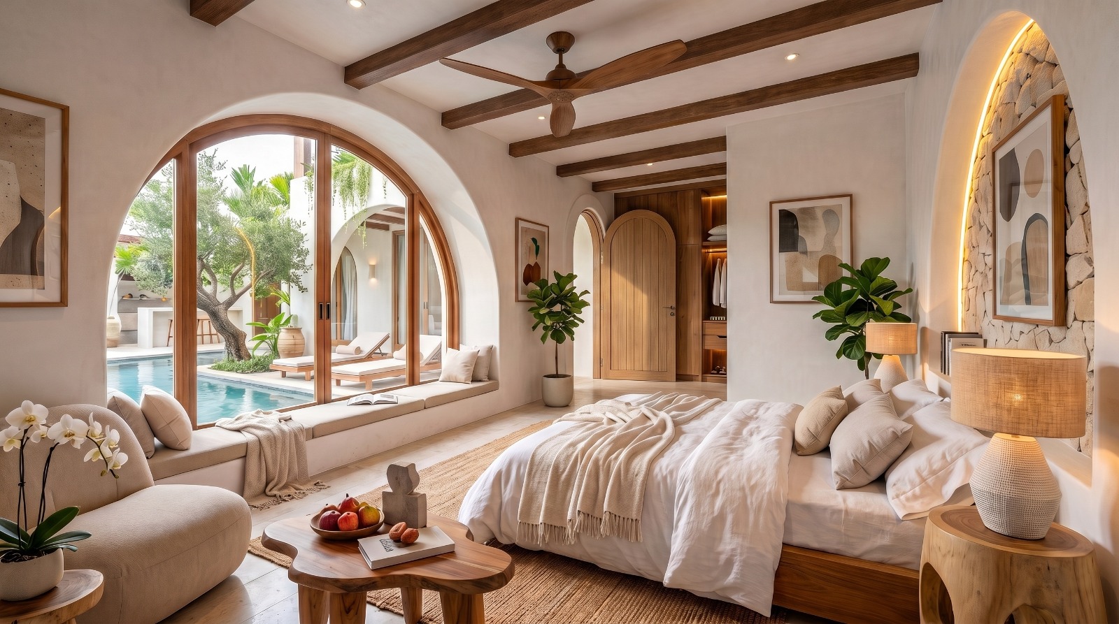 Intérieur et espaces extérieurs de la villa 4 chambres à Lamai - vue 18