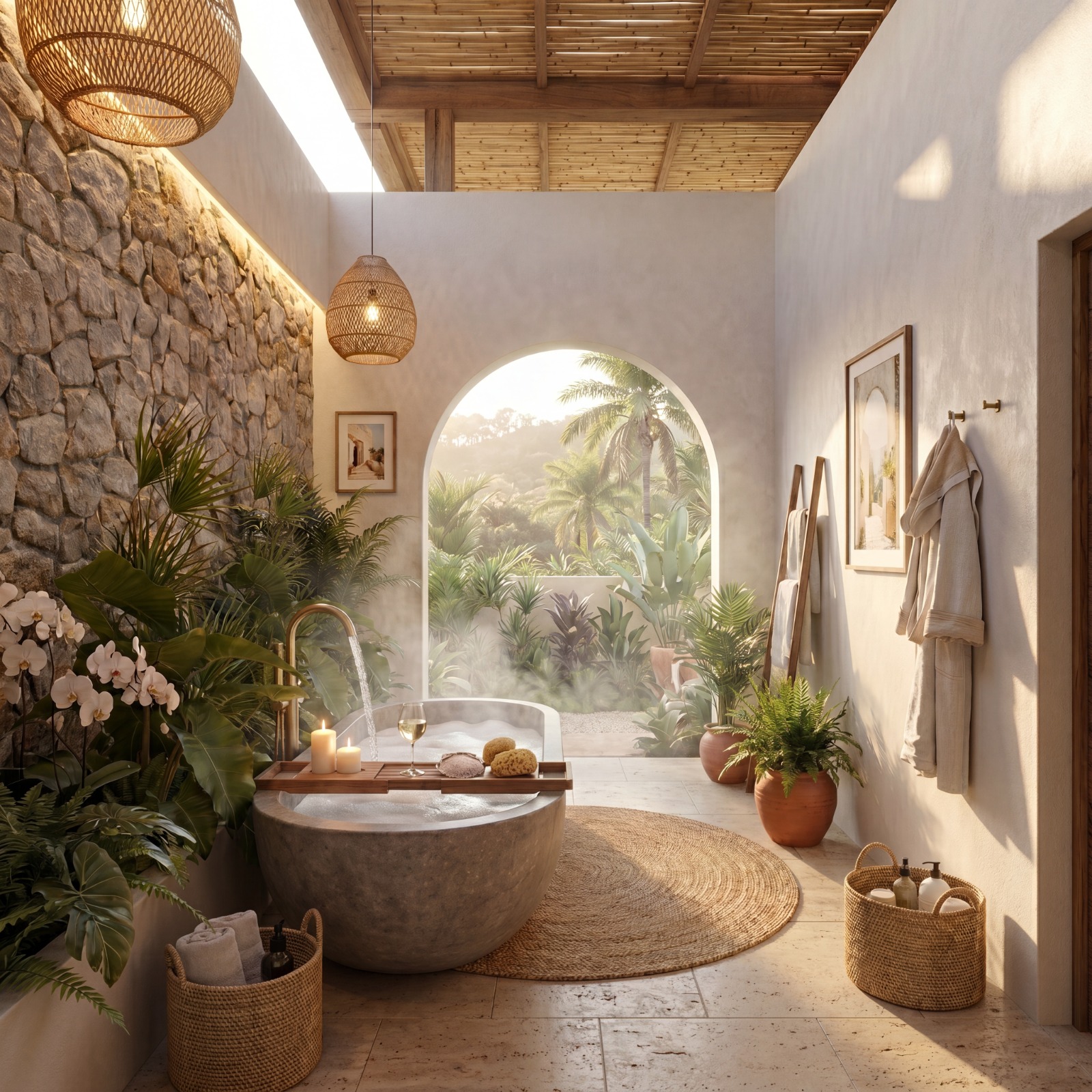 Intérieur et espaces extérieurs de la villa 4 chambres à Lamai - vue 22