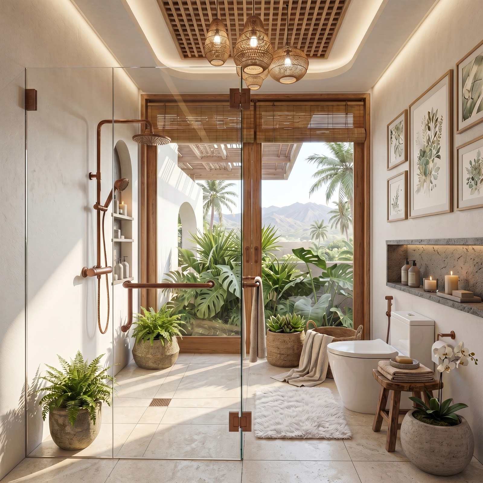 Intérieur et espaces extérieurs de la villa 4 chambres à Lamai - vue 23