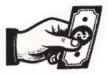 Main avec un billet