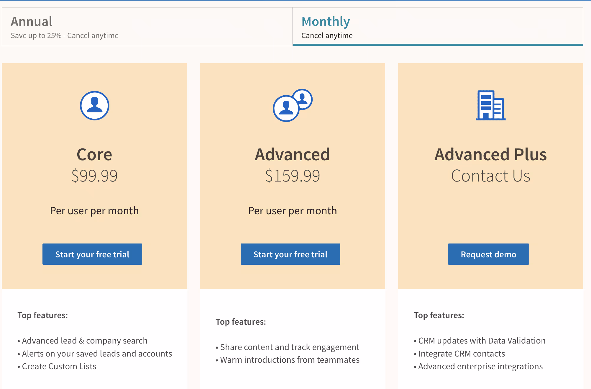 combien coute linkedin sales navigator