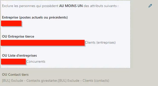 exclure des audiences sur linkedin ads