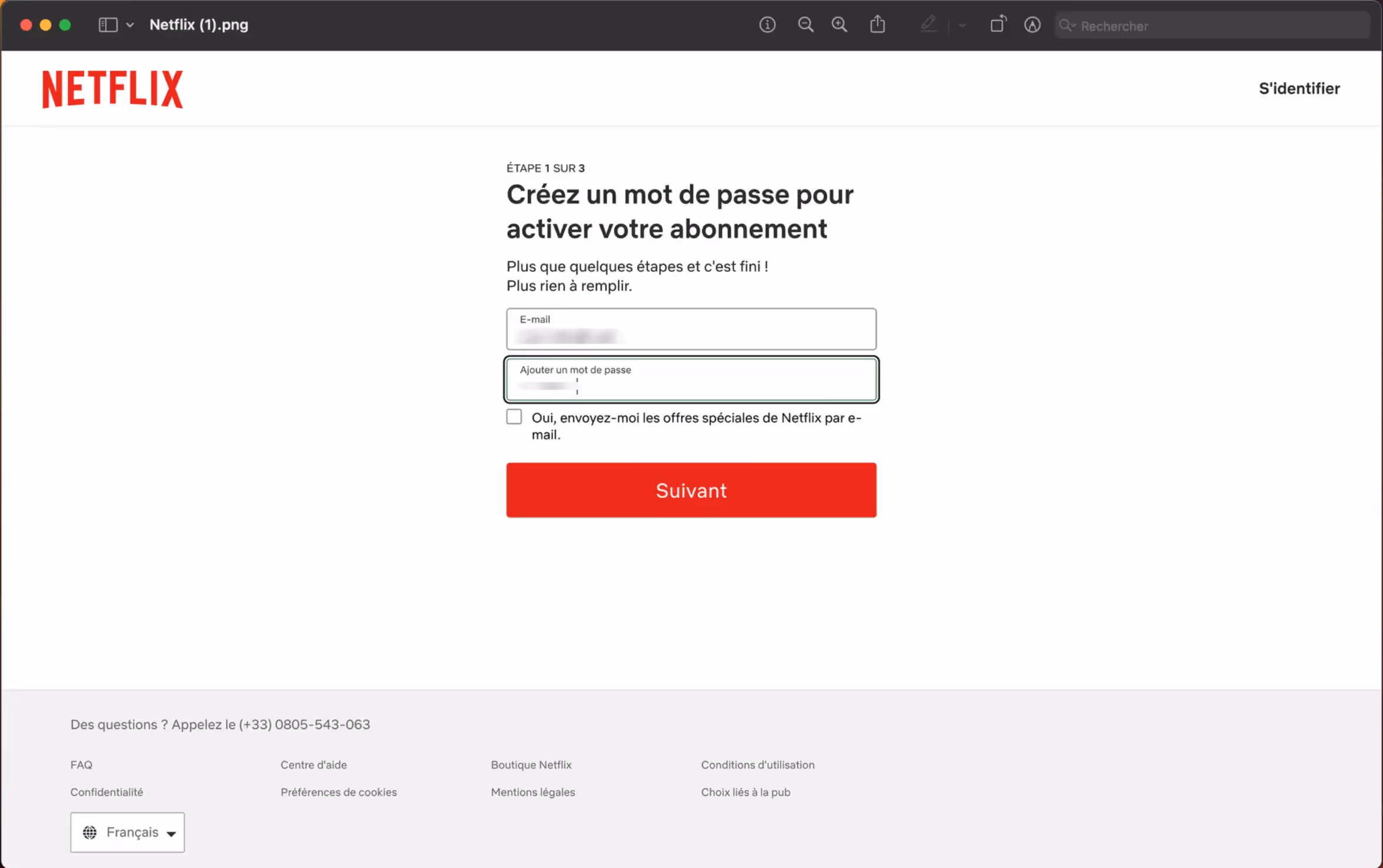 étape 2 du funnel de vente de nteflix