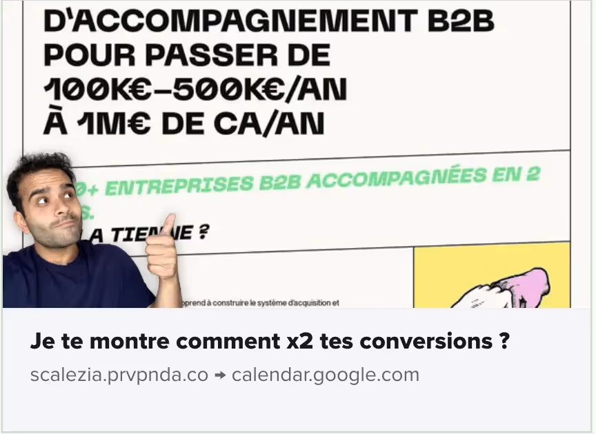 Personnalisation de la prospection linkedin avec preview panda