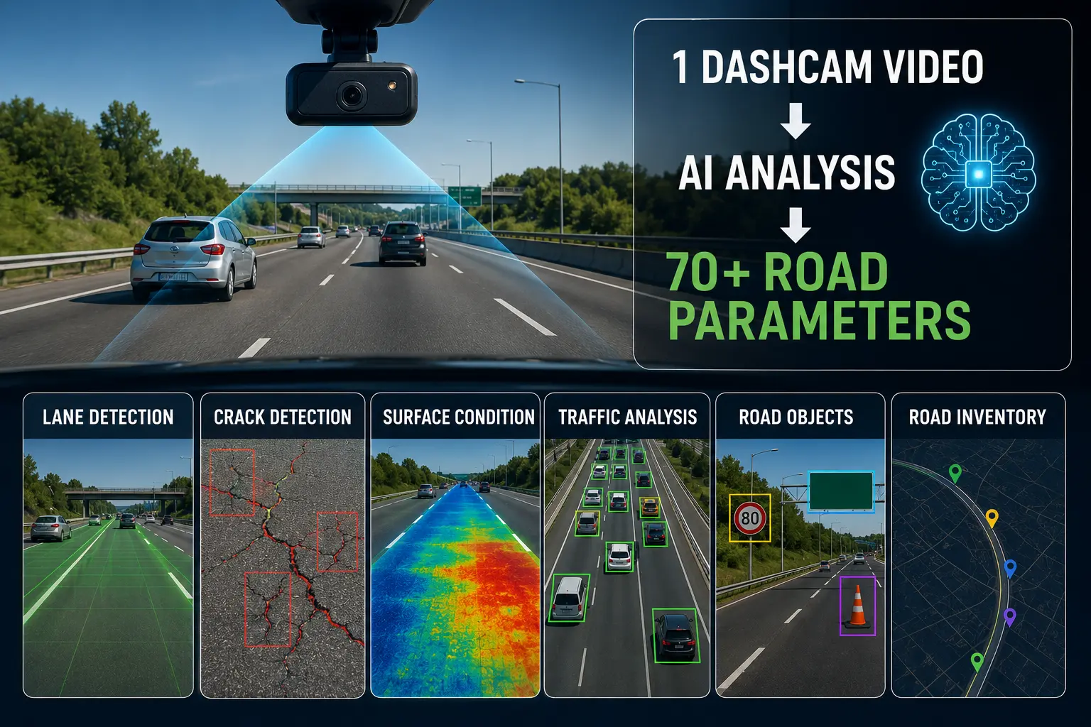 AI Analyzes 70 parameter FOR ROAD DEFECTS | Roadvision AI