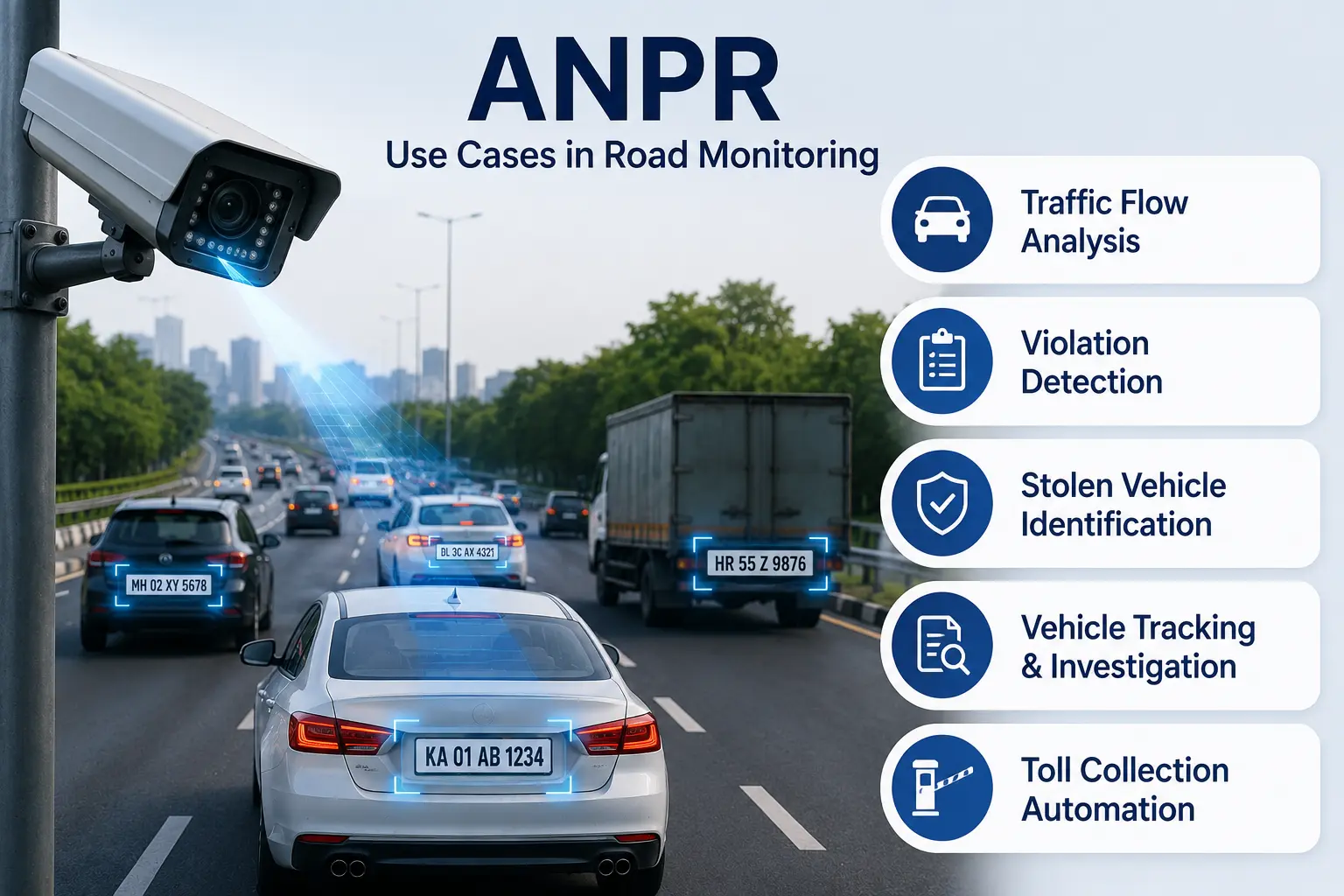 ANPR (Automatic Number Plate Recognition): Use Cases in Road Monitoring