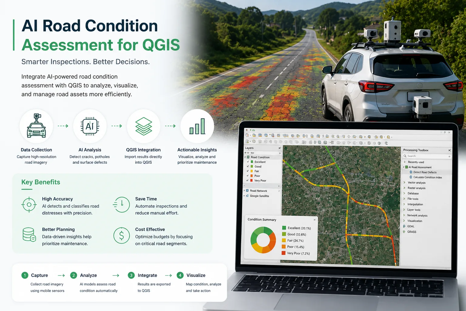 AI Road Condition Assessment for QGIS Integration Guide