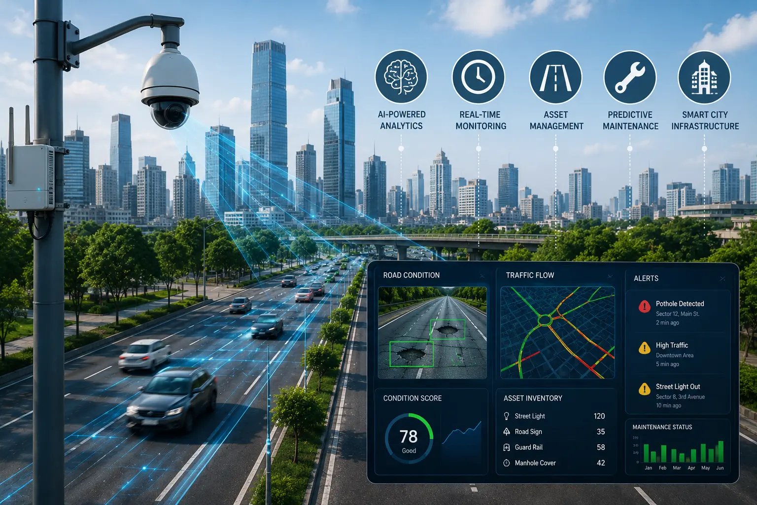 Smart City Road Monitoring Solutions: AI-Powered Infrastructure Tech