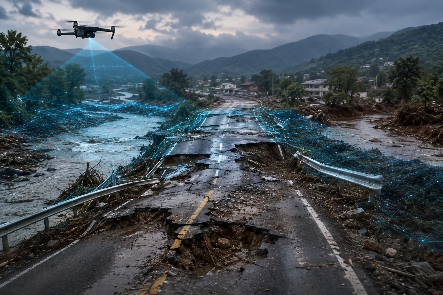 Post-Flood Road Damage Assessment: How AI Cuts Response Time by 80%