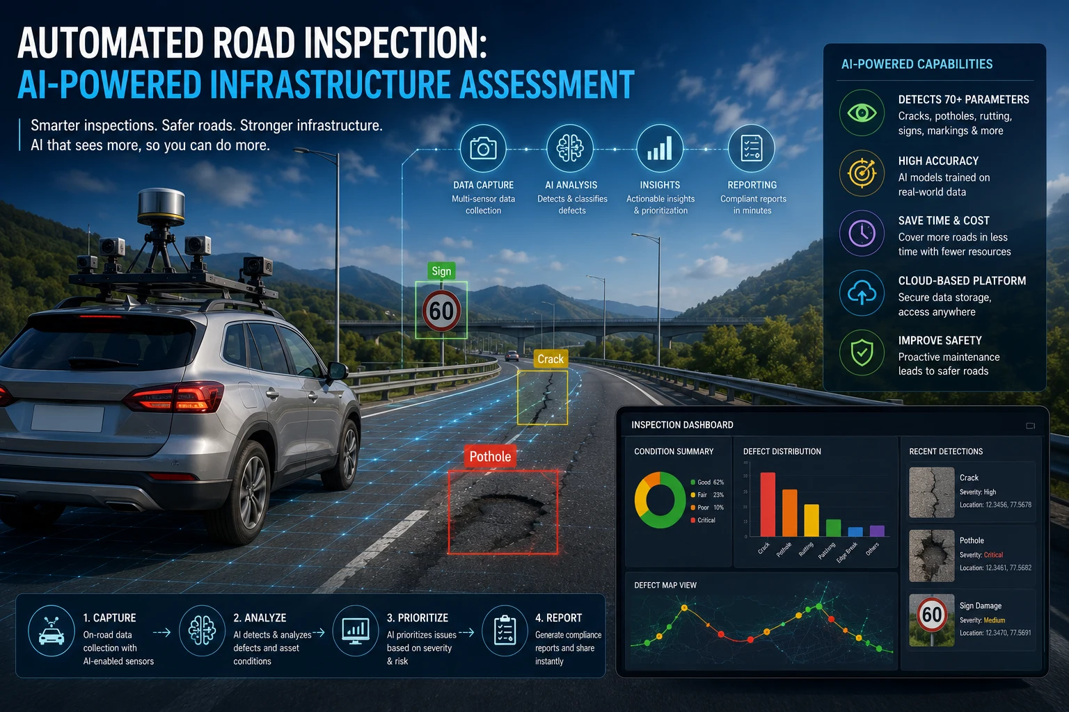 Automated Road Inspection: AI-Powered Infrastructure Assessment