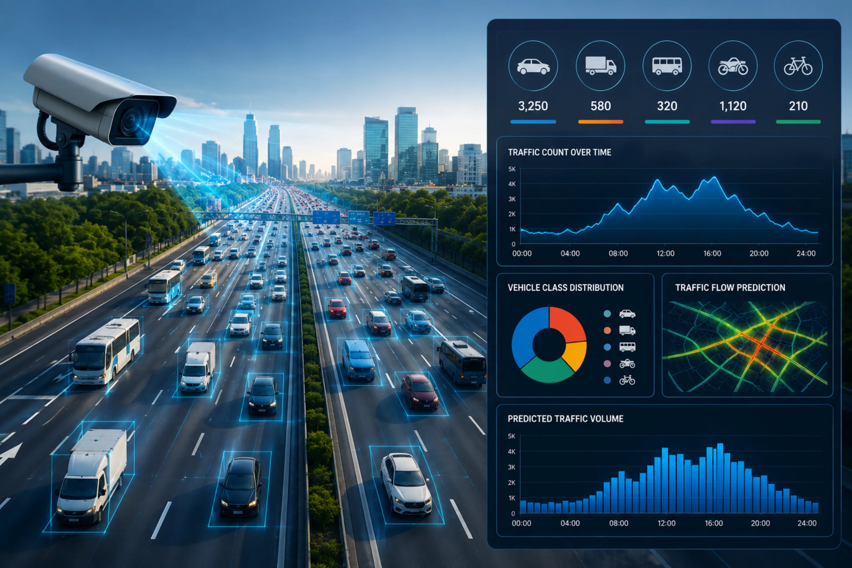 Traffic Analysis AI: How Machine Vision Counts, Classifies & Predicts