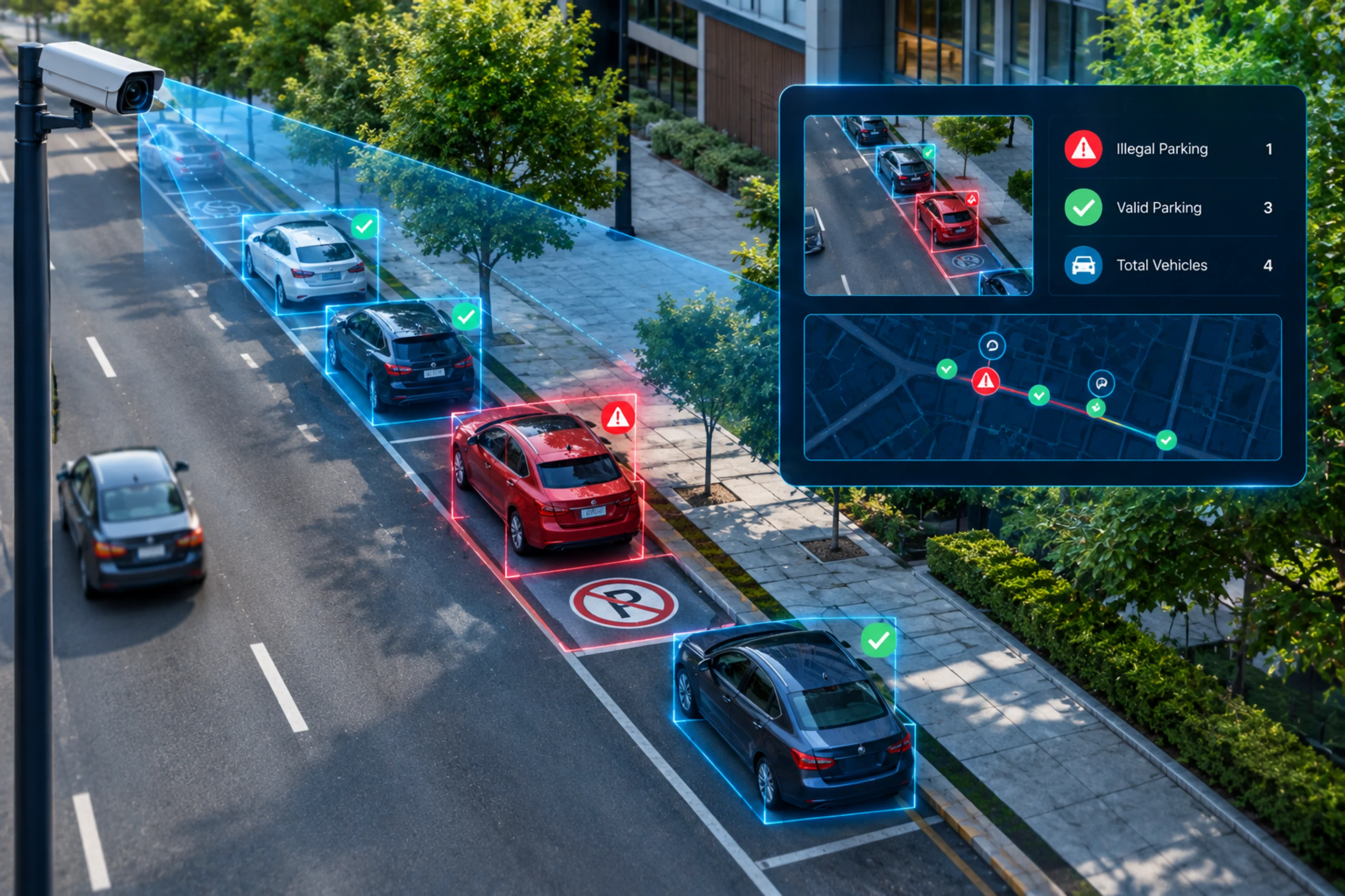 Smart Parking Management with AI-Powered Illegal Parking Detection | RoadVision AI