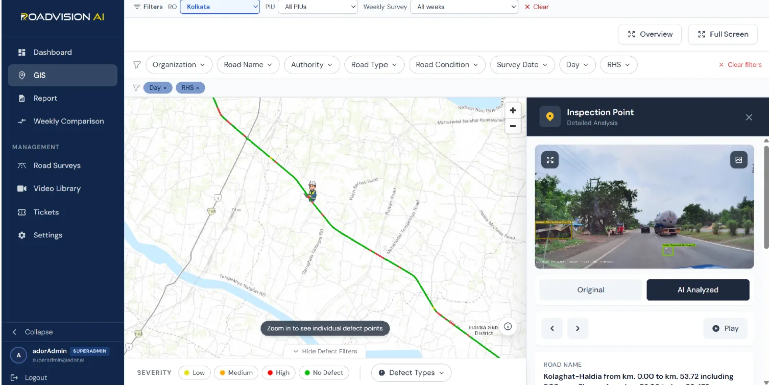 AI Road Condition Monitoring | RoadVision AI