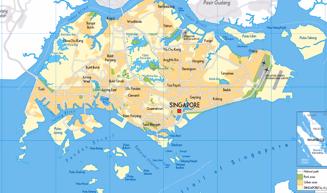 Singapore Road Network Map