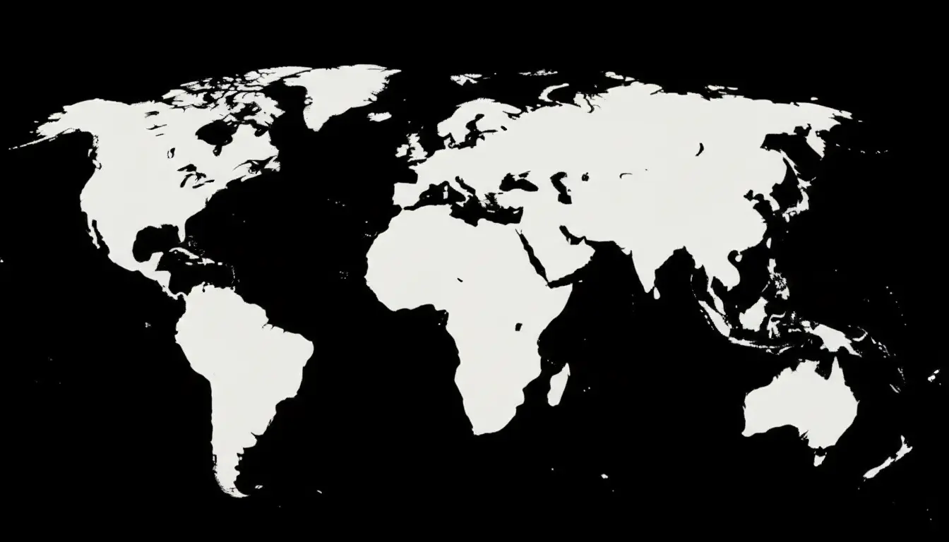Dotted world map showing RoadVision AI global presence