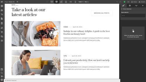 CMS Content - Suite X Webflow Template