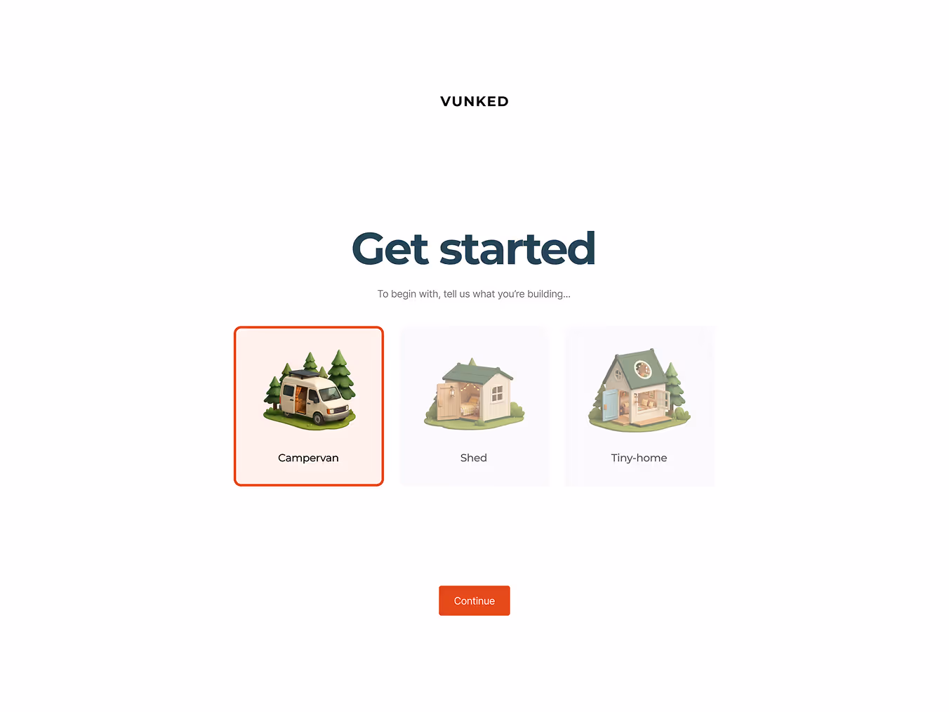 App redesign for Vunked