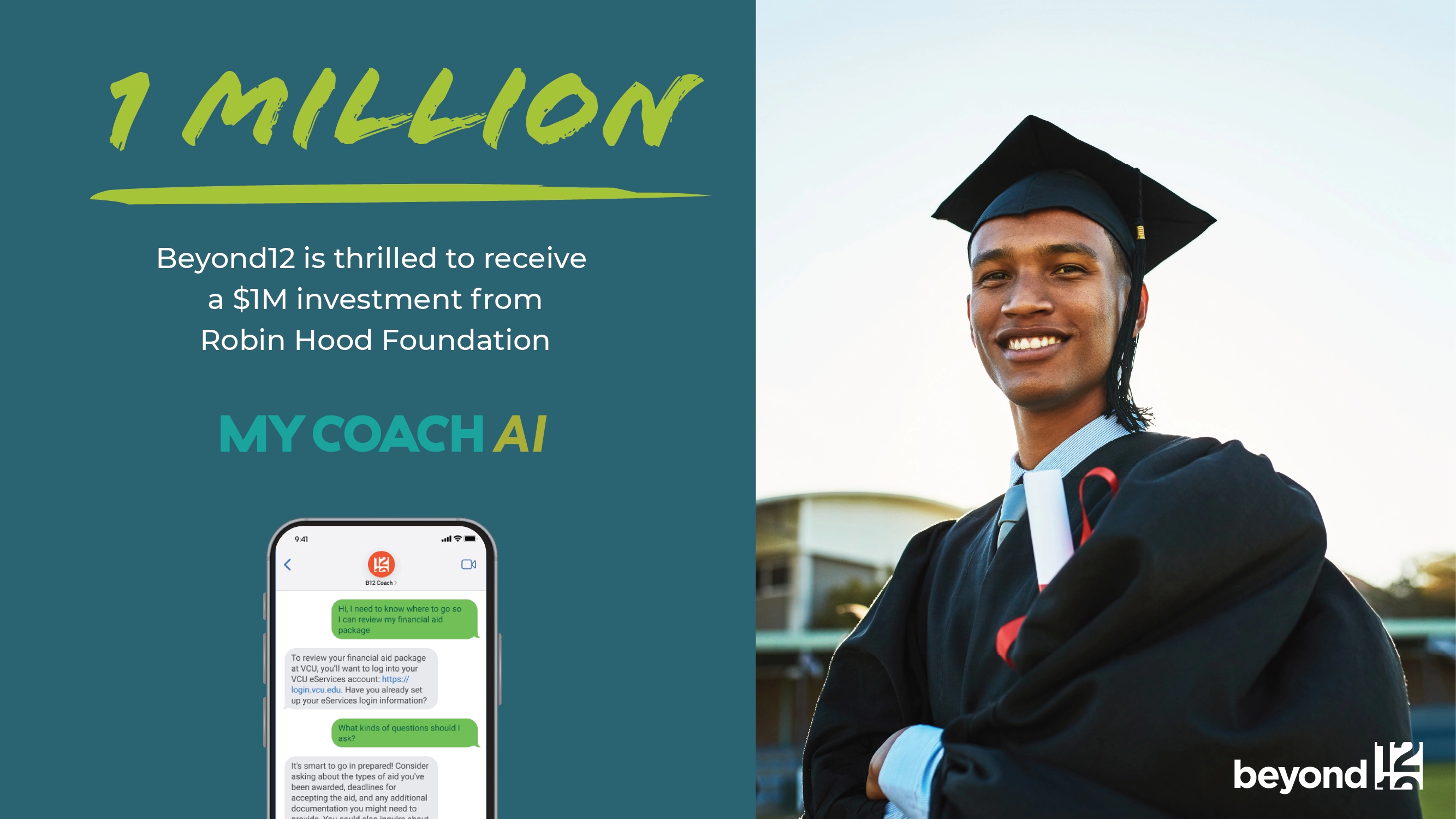 Beyond 12 Awarded $1 Million Investment as Winner of Robin Hood’s AI Poverty Challenge