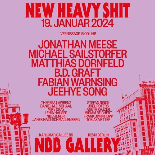 New Heavy Shit, Exhibition Cover, Berlin 2024