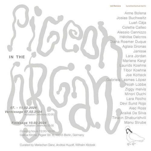 Exhibition Cover: "Pigeon in the Organ", Berlin 2024