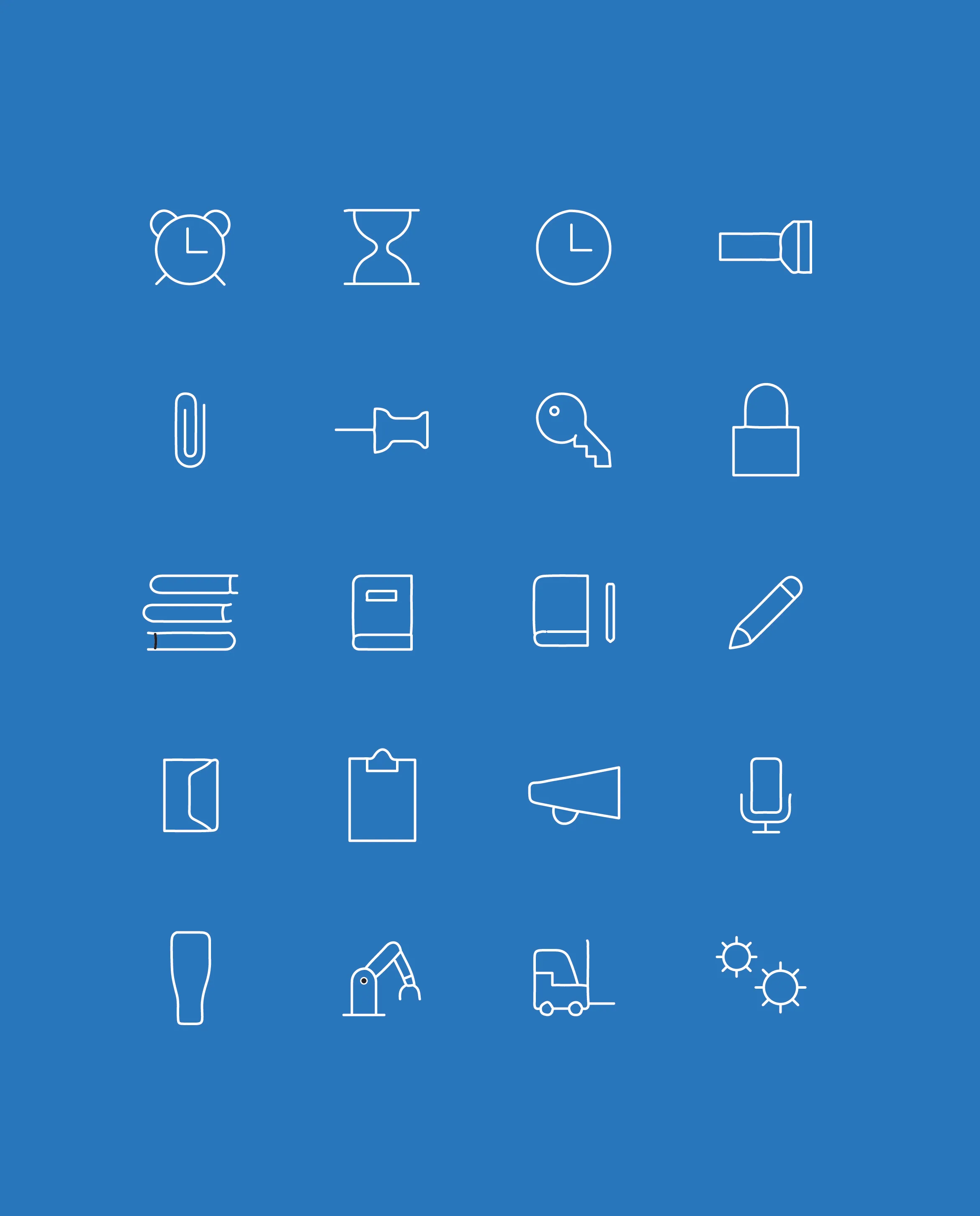 A compilation of microsoft icons