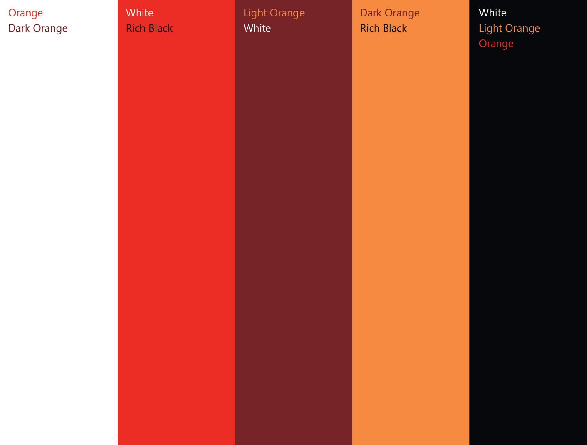 the Microsoft color palette used in the report