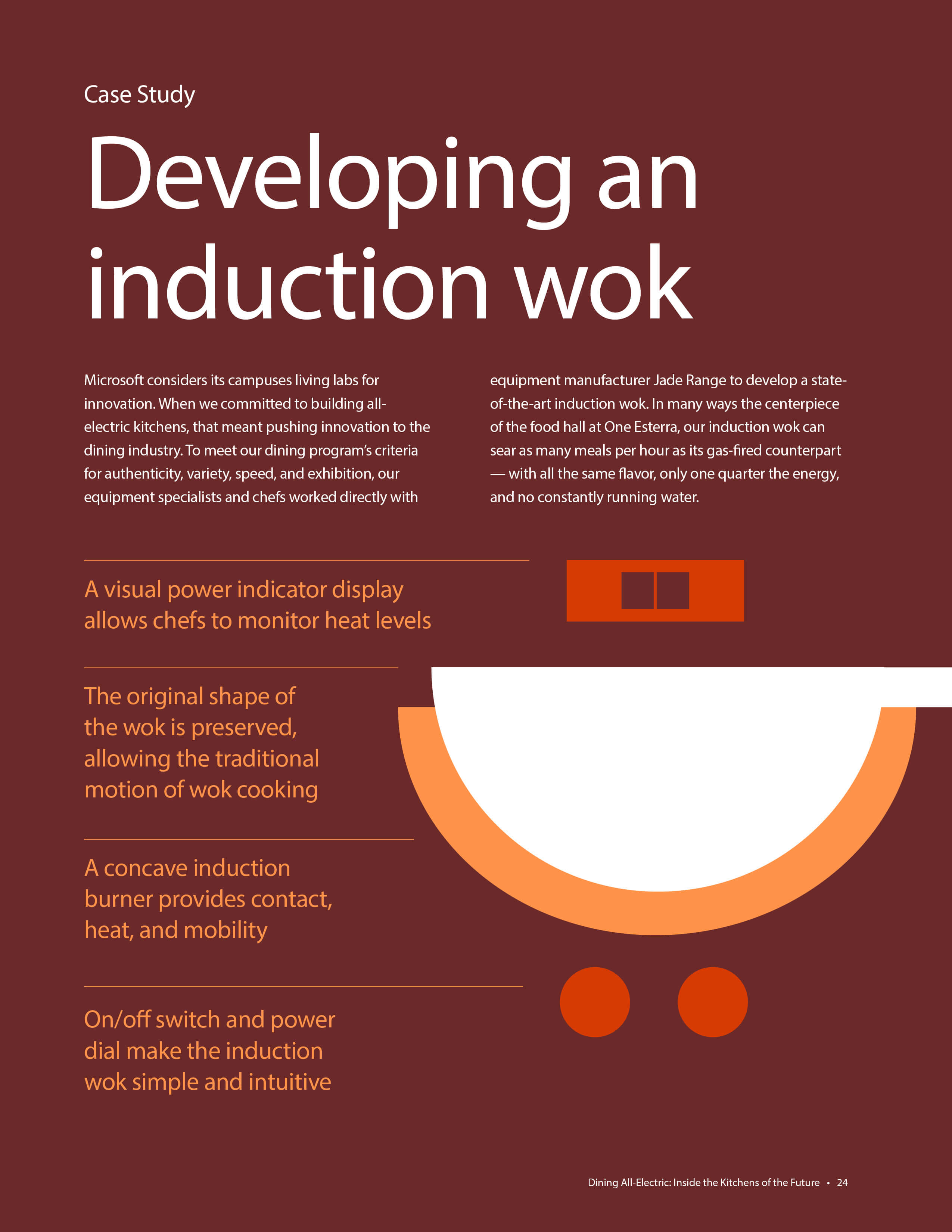 a case study in the report on developing an induction wok