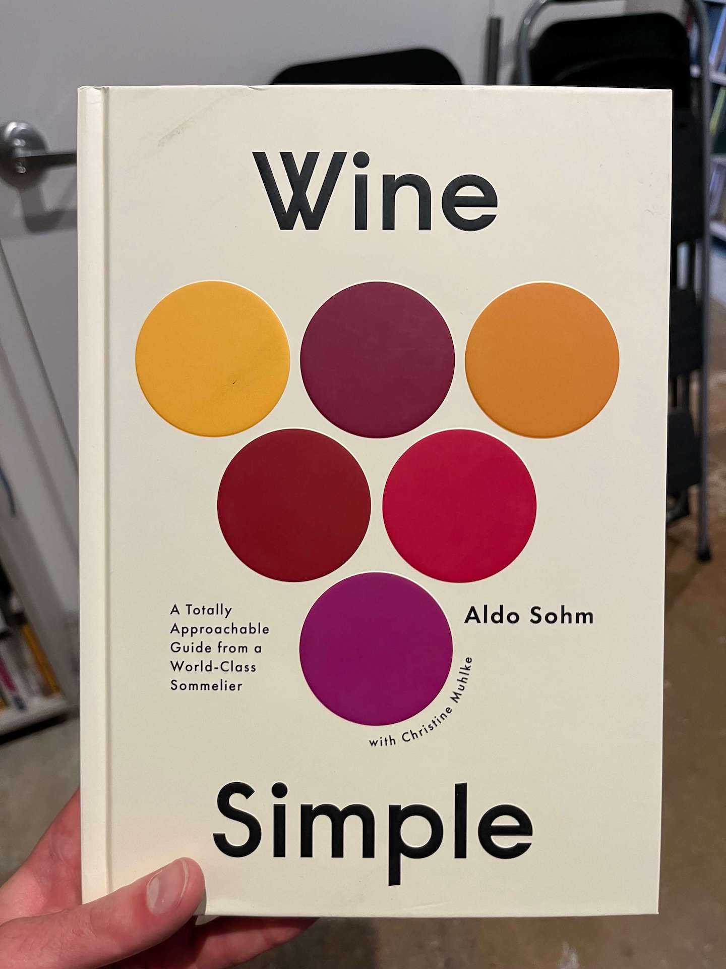 a book cover with circles