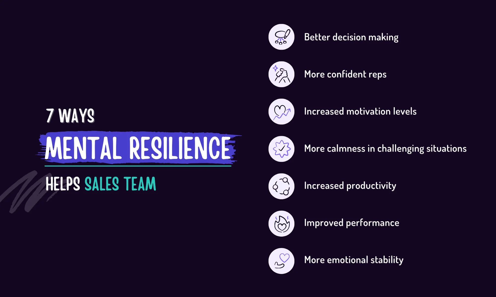 benefits of mental resilience in sales