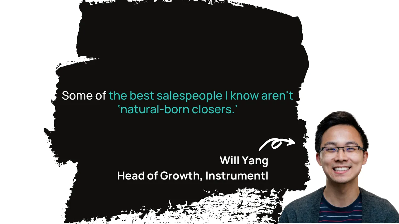 Sales myth quote by Will Yang