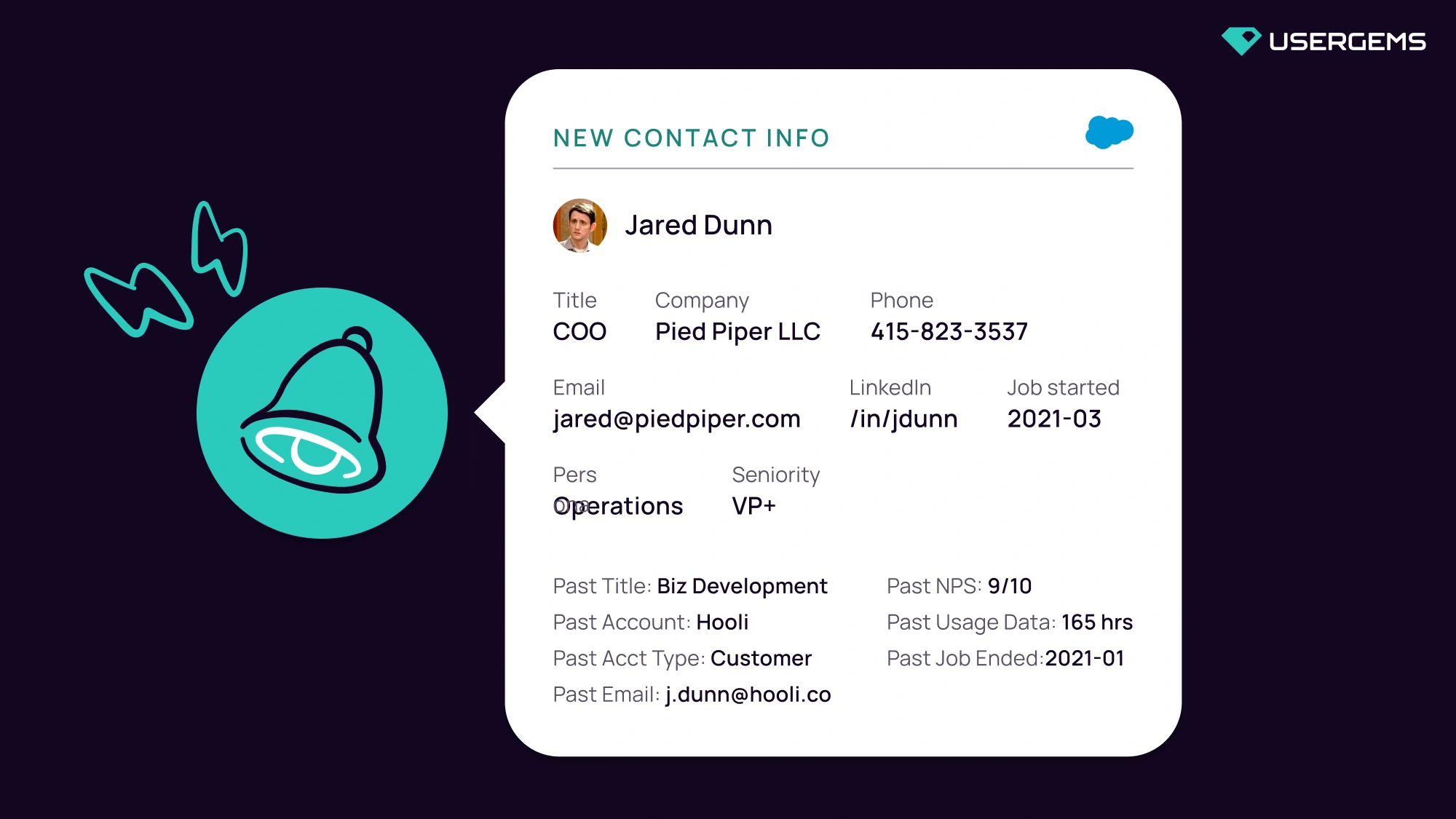 UserGems product screenshot