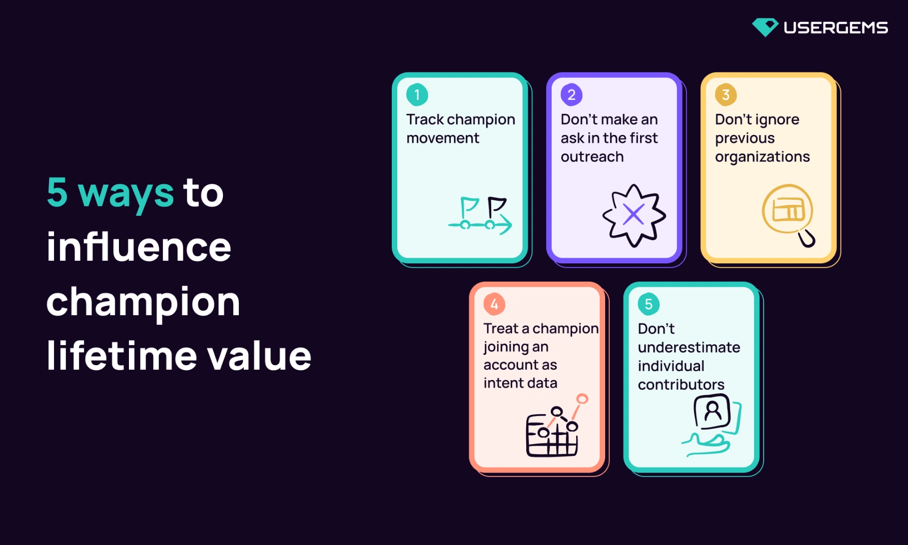 5 tips to influence champion lifetime value 