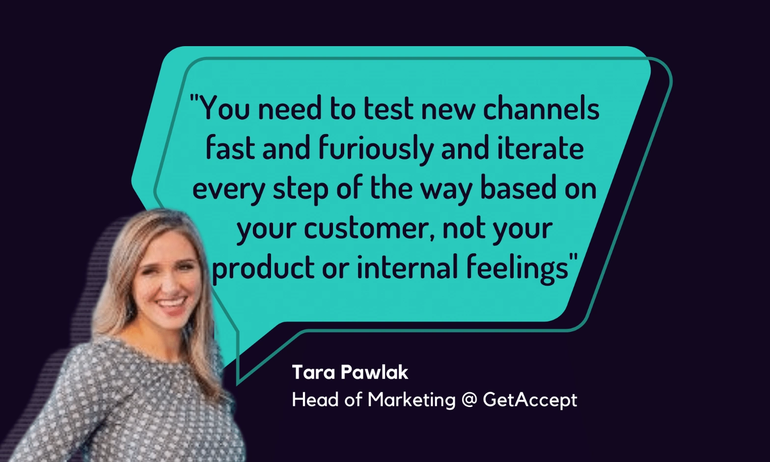Quote from Tara Pawlak on auditing a demand gen campaign