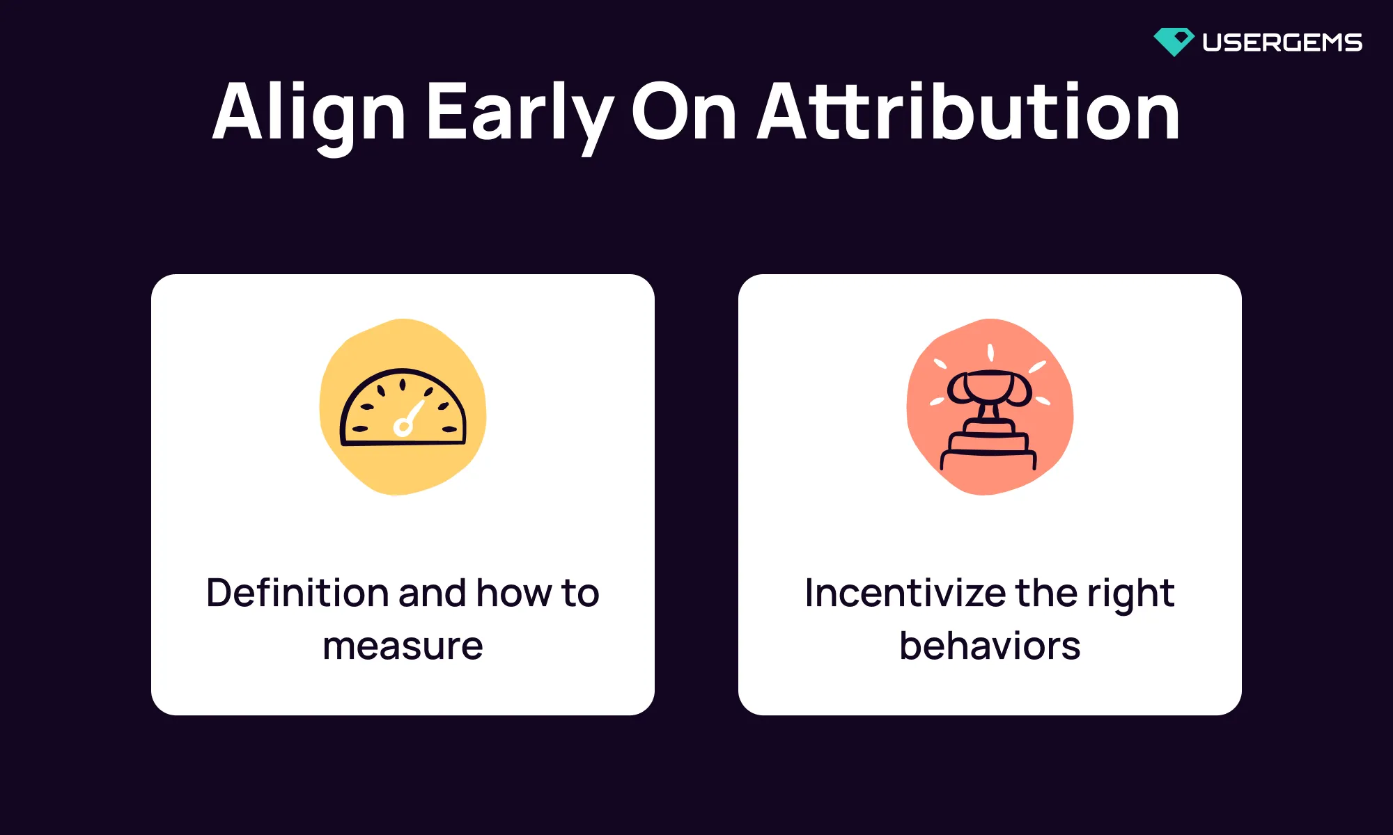 image on the importance of aligning early on attribution