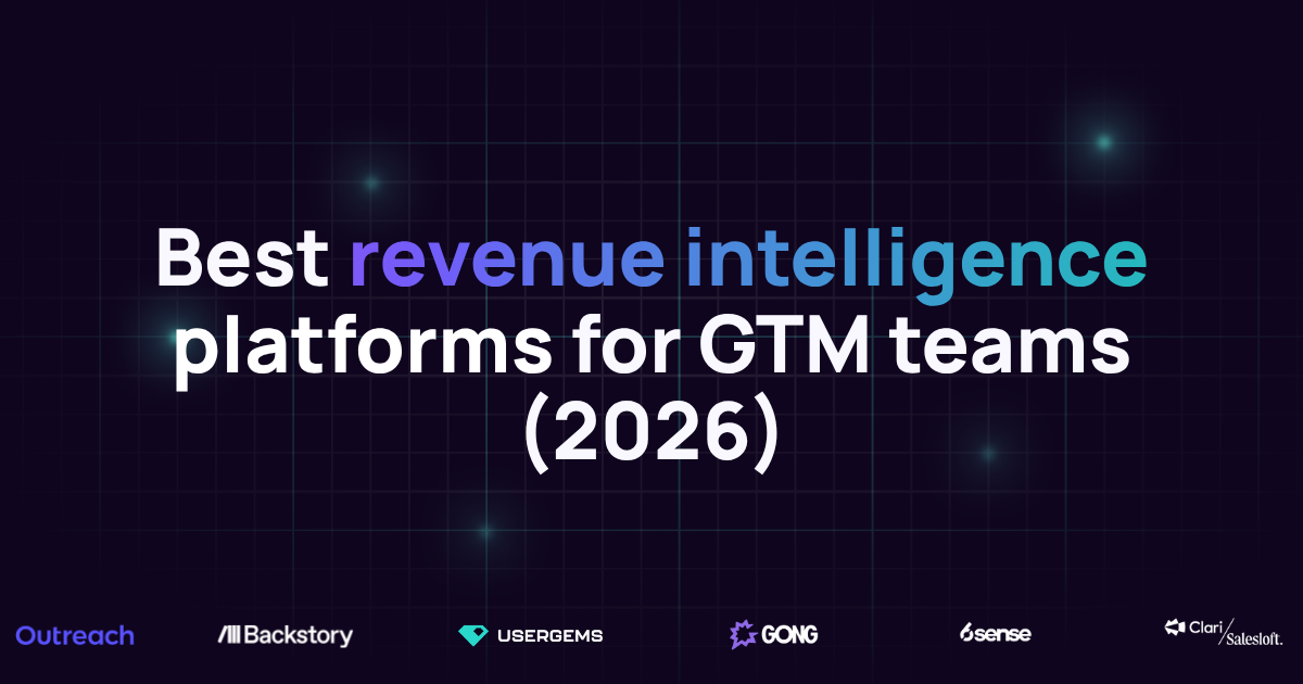 Compare Gong, Clari + Salesloft, Backstory, Outreach, 6sense and UserGems, and learn which layer of revenue intelligence your GTM team needs