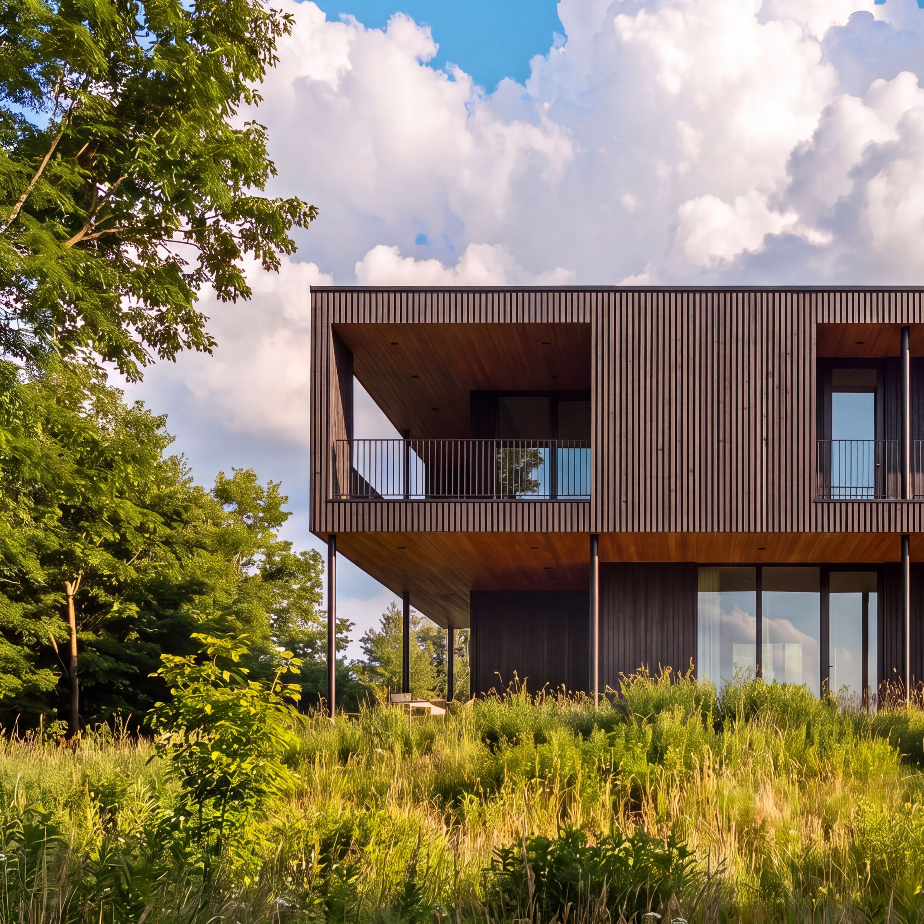 Shingle house exterior made with Visoid