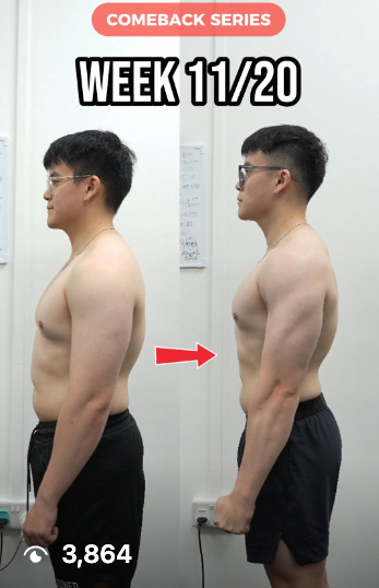 Strength Corp client progress from an ongoing comeback series