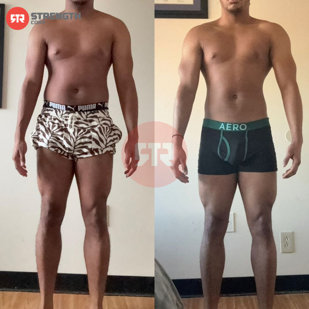 Patrick's Strength Corp before and after transformation