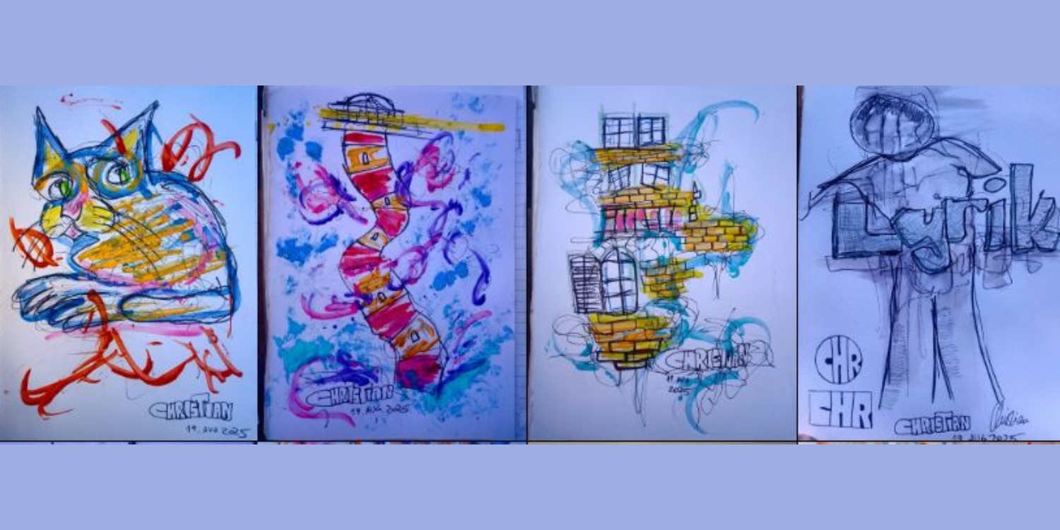 Gemalte Werke von Christian Hofman. 