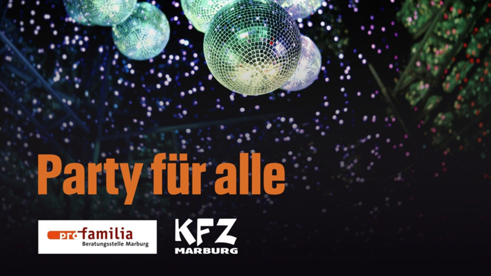 Party für alle Plakat