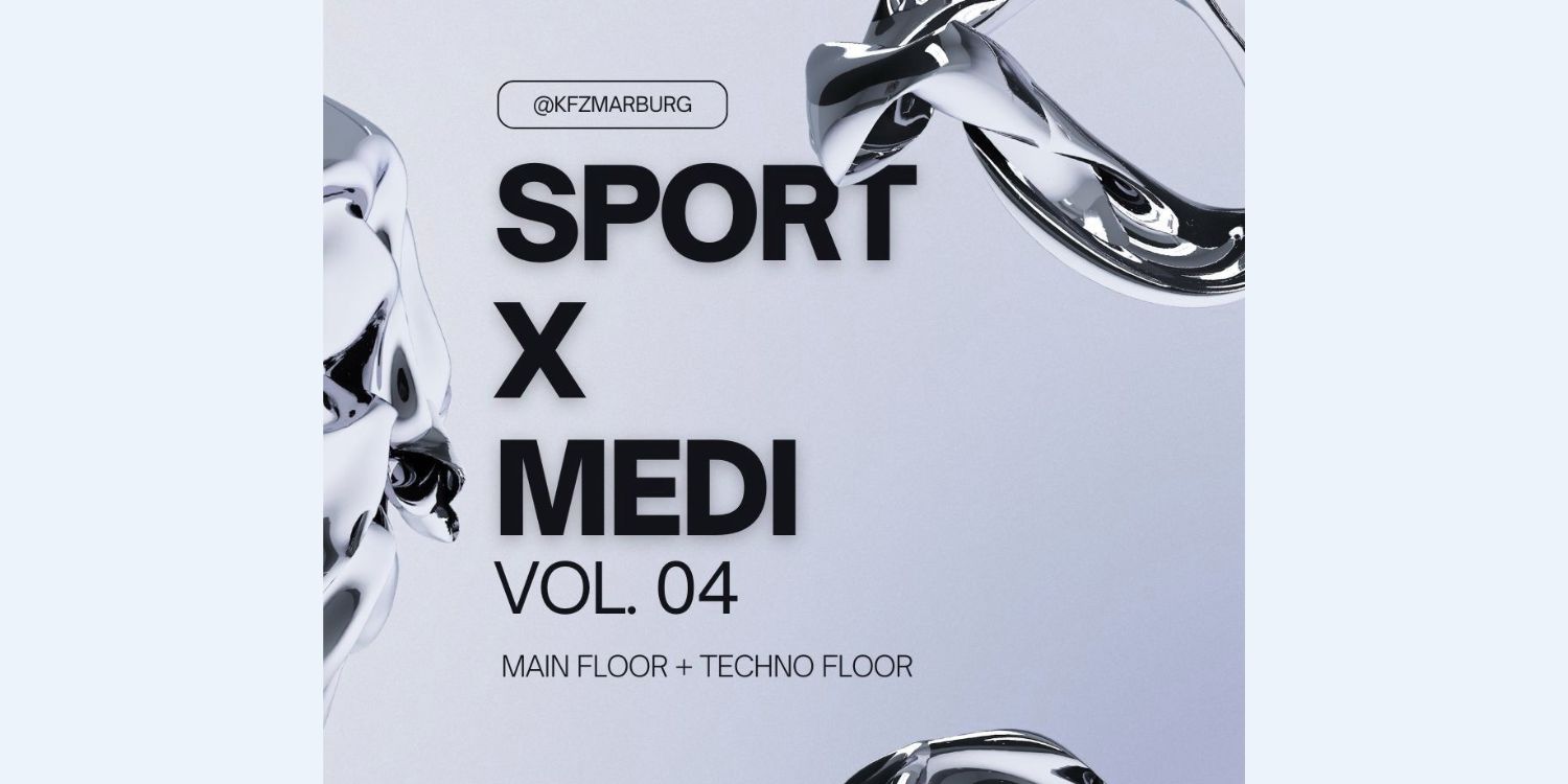 Plakat Sport Medi-Party. 2 Floors | Ausverkauft. Es wird keine Abendkasse mehr geben.
