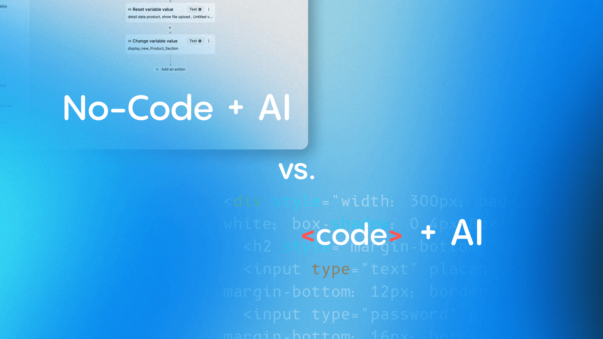 No-Code + AI vs. Code + AI - wer gewinnt?