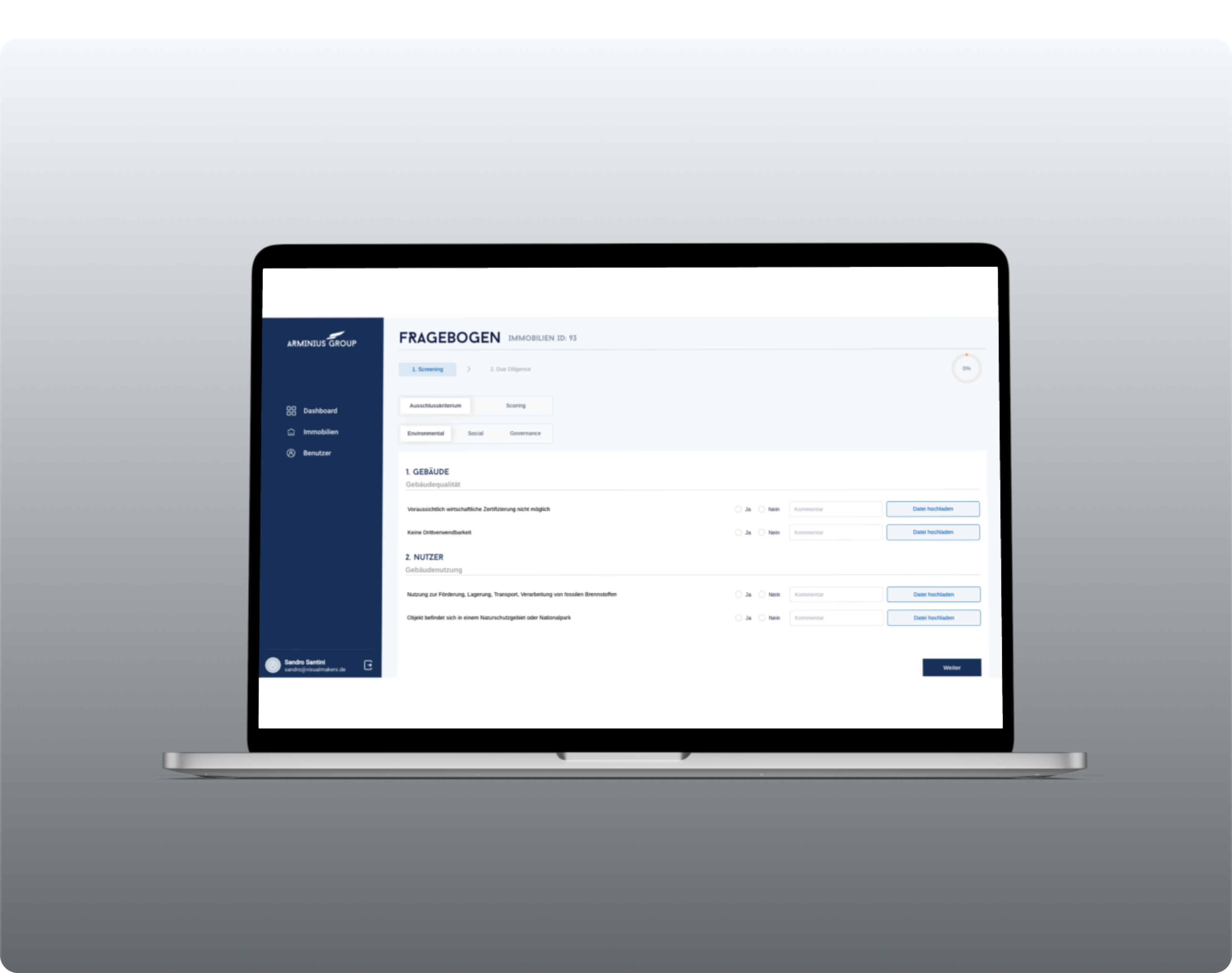 screenshots of project