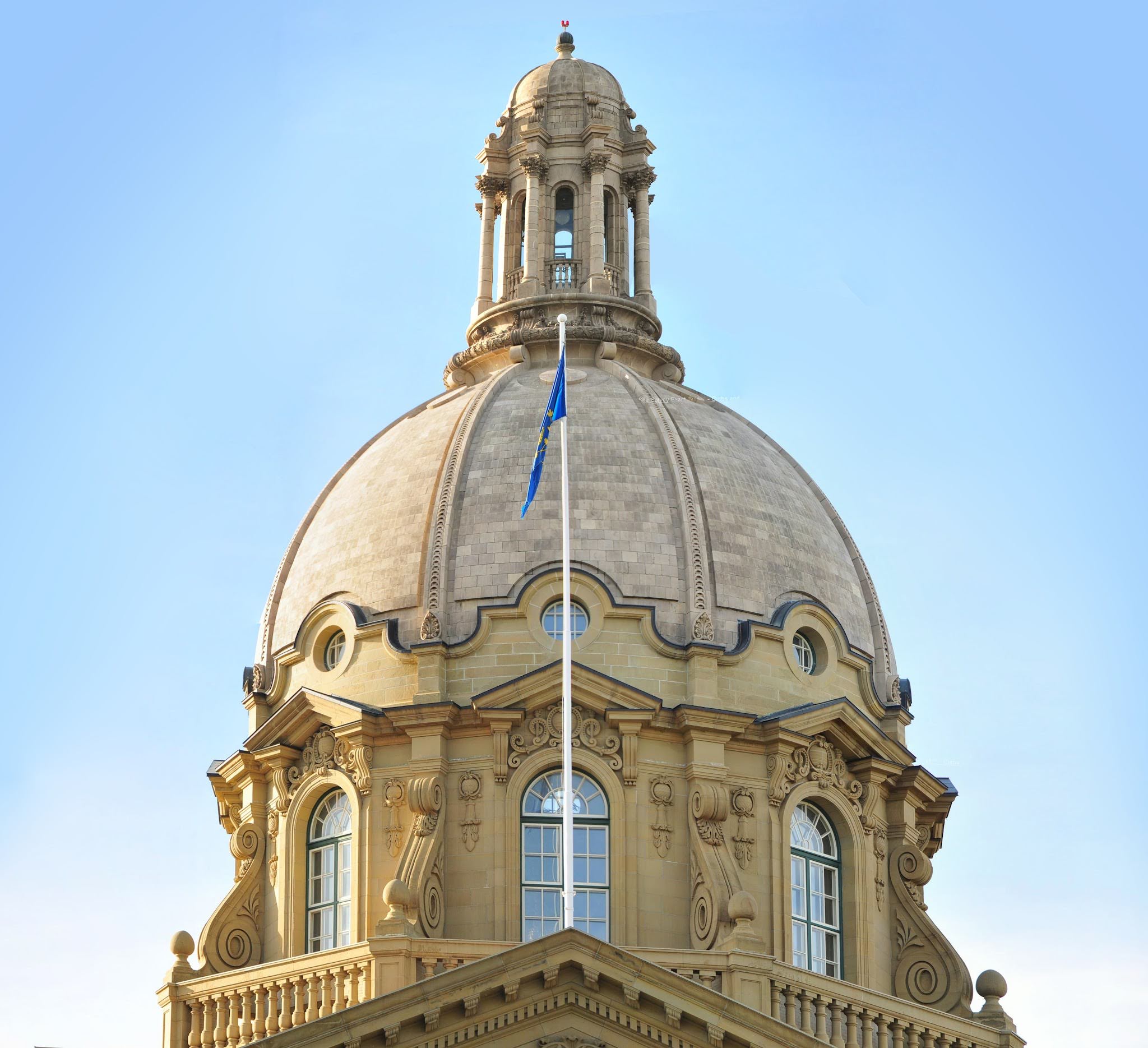 This is the dome of the Alberta Legislative Building in Edmonton.