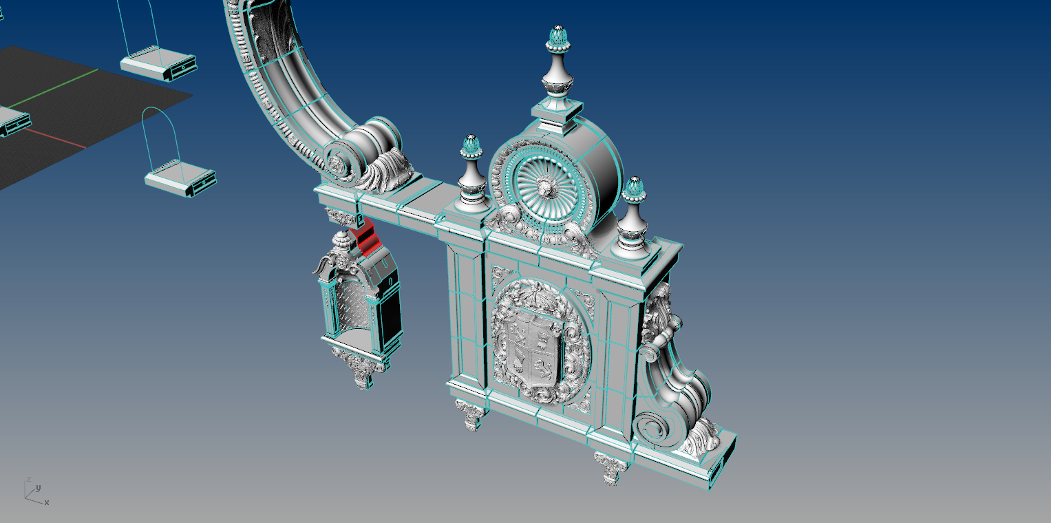 This is a different project, but you can see how the scan data is combined with 3D modeling to replicate the assembly.