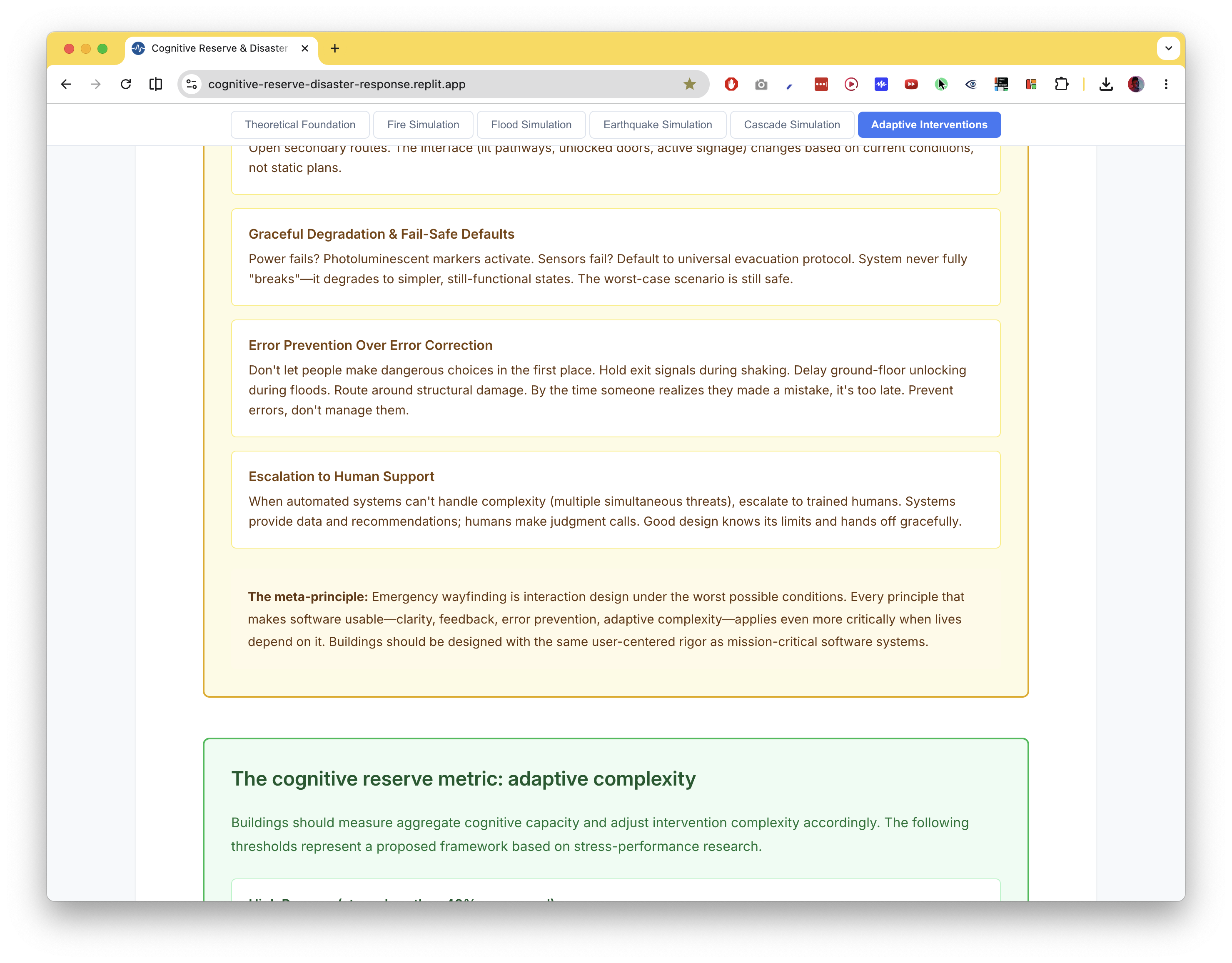 Connections to design and implications.