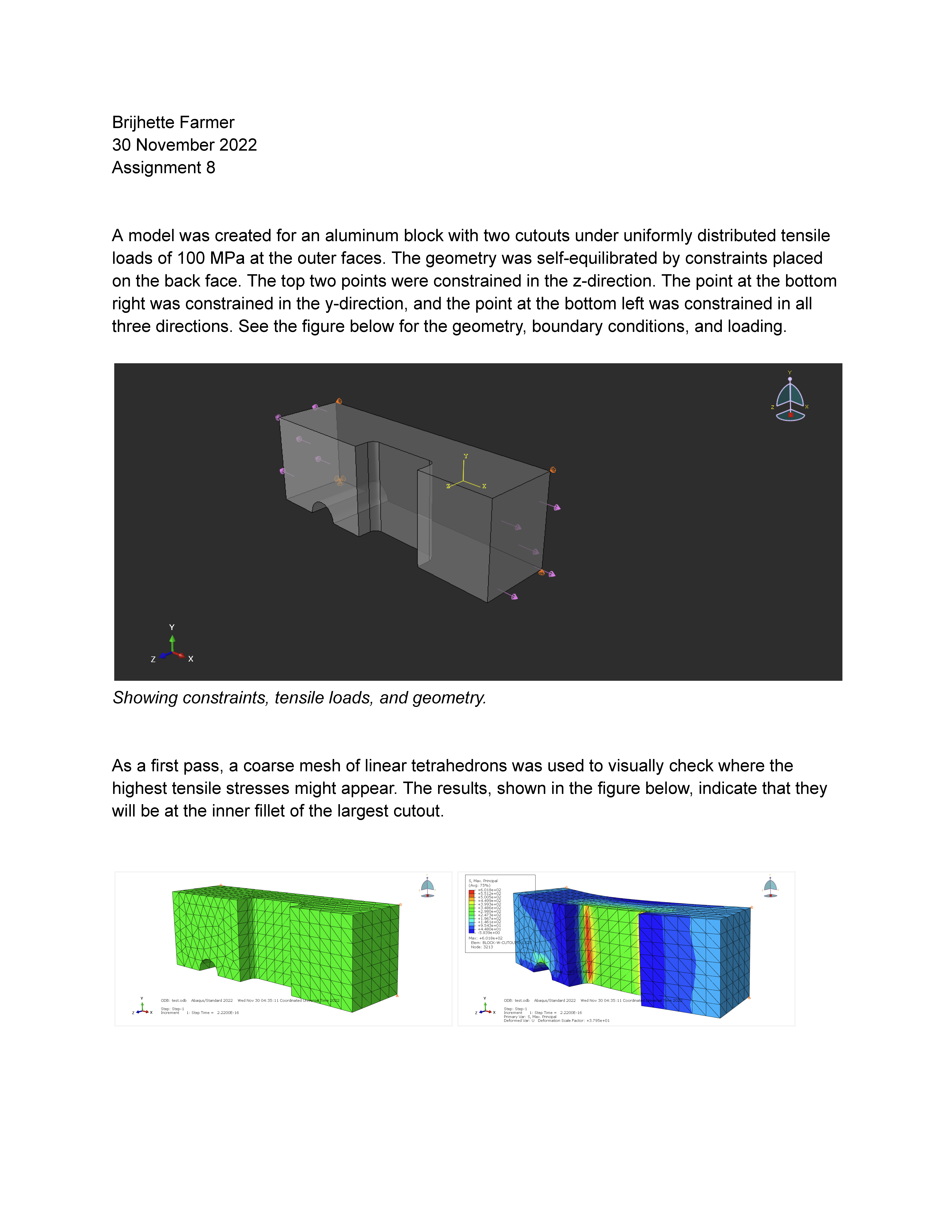 Design of report.