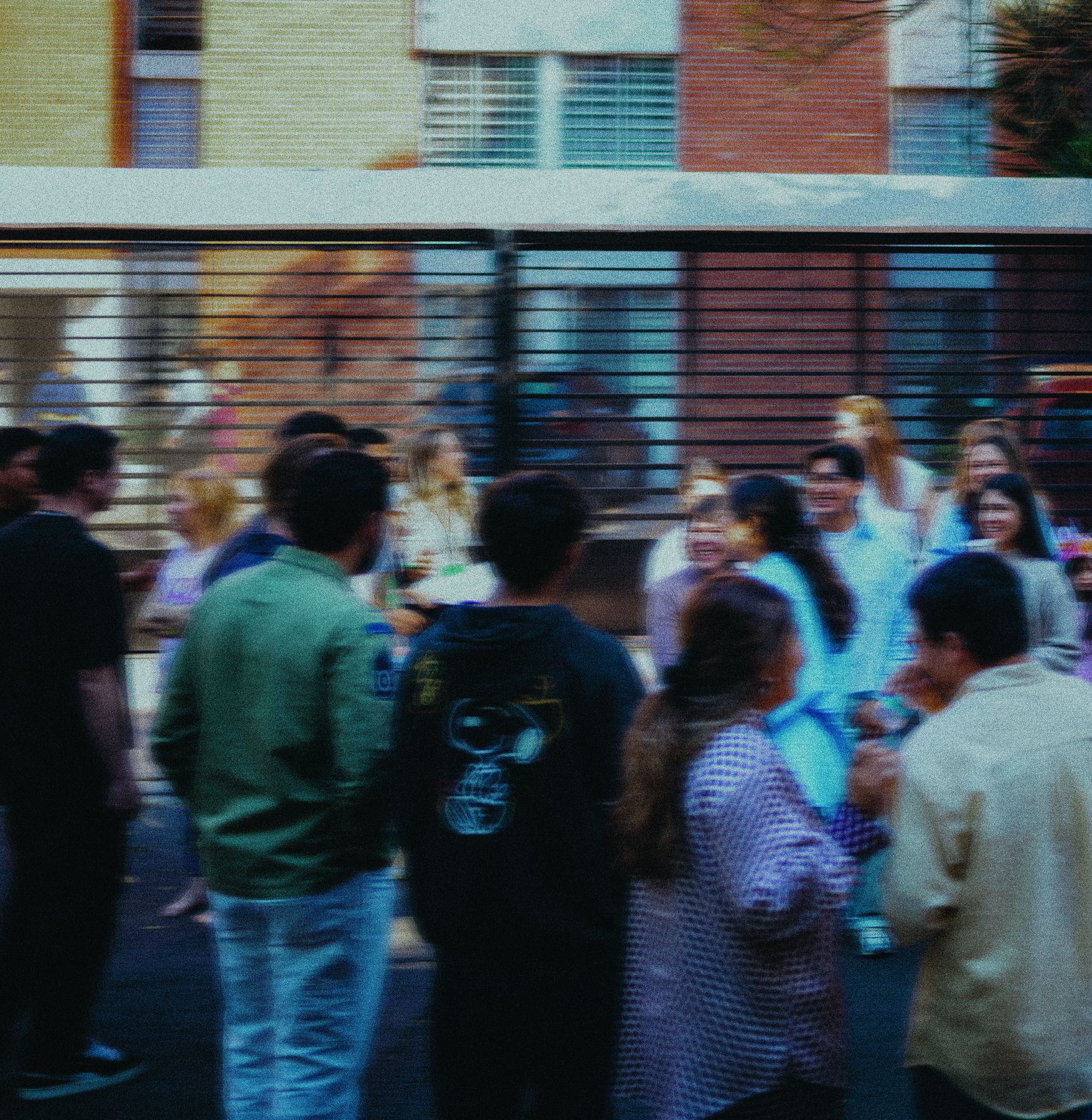 The C3 Assembly family gathered outside