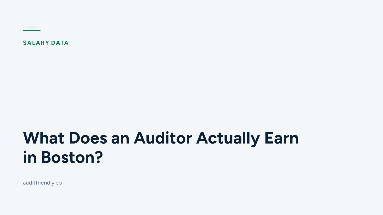 What Does an Auditor Actually Earn in Boston?